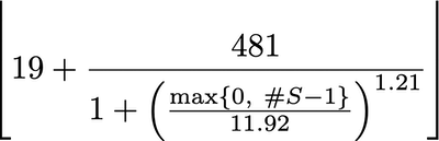 Scoring formula
